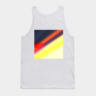 YELLOW WHITE ABSTRACT TEXTURE Tank Top